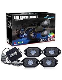 Kit de luces LED de neón Mictuning multicolores con modo de música, función de temporización, luces de rock LED y RGB con controlador de Bluetooth