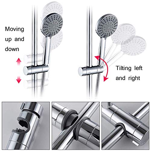 Adjustable Shower Head Holder for Slide Bar,Universal 1825MM O.D. Rail