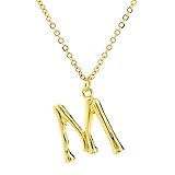 MANZHEN Gold Big Bamboo Initial Letters Boho