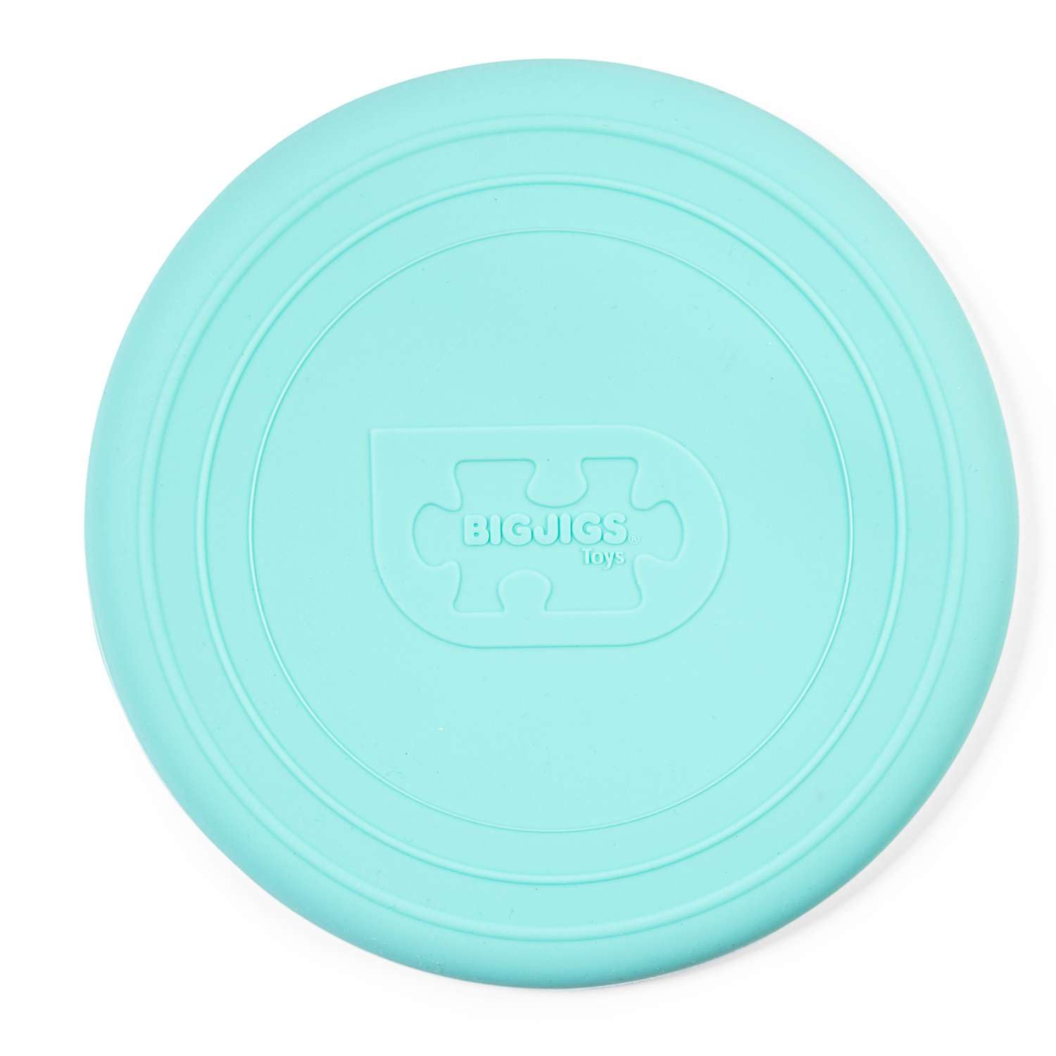 Bigjigs Toys Frisbee Flying Disc (Eggshell Green) - Silicone Frisbee For Kids, Quality Flying Saucers, Beach Toys & Garden Toys, Holiday Toys For Toddlers