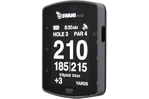 IZZO Swami KISS 2.0 Handheld Golf GPS Ragnefinder with Integrated Magnets - Grey