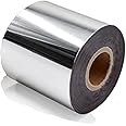 Hot Foil Stamping Paper 3" 400ft for Leather Bronzing Machine PU Heat Transfer Anodized Gilded Paper (3 inch Width, Silver)