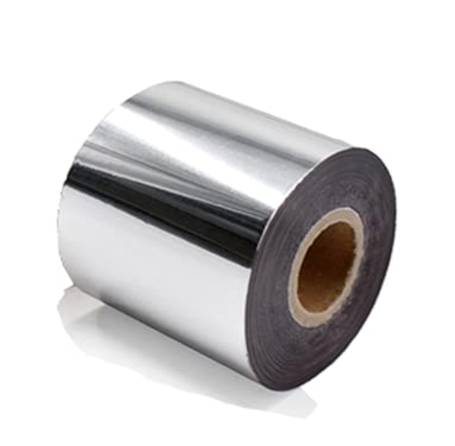 121.4m Hot Foil Stamping Paper for Leather Bronzing Machine PU Heat Transfer Anodized Golden Paper 3 inch Width Silver