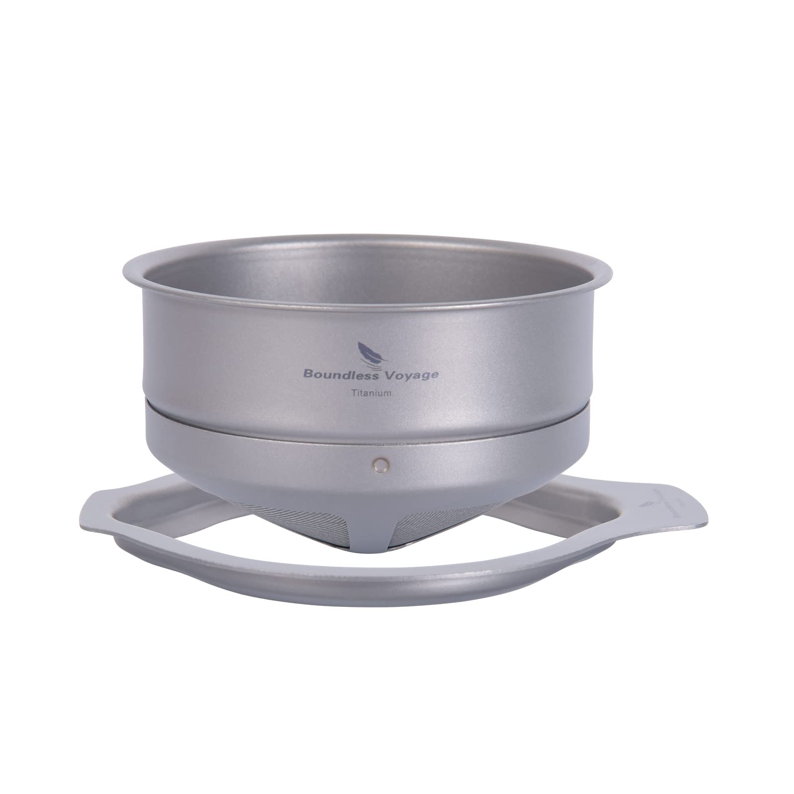 Boundless Voyage Titanium Coffee Mesh Filter Pour Over Paperless Slow Drip Coffee Filter Outdoor Camping Reusable Coffee Dripper Ti6003P