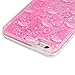 iPhone 6 Case, iPhone 6S Case, KASOS Colorful Painting Cute Pink Pattern Bling Glitter Powder Quicksand Soft TPU Frame PC Bottom Shell Slim Fit Lightweight Bumper Cover & Dust Plug & Stylus - Flamingo