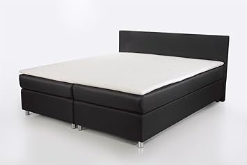 Kasper-Wohndesign 180 x 200 cm Cama Box Spring Tosca Negro ...