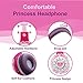 VCOM Volume Limited Wired Kids Friendly Portable Headphones with Adjustable Headset Children Girls Comfortable Lightweight Princess Earphones for iPhone iPad Android Smartphone Kindle Tablets - Pink