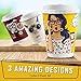 Disposable Coffee Cups With Leak-Proof Lids 12 Oz To-Go, 50-Pack Hot Paper Insulated Double Wall Cup Quality Secure-Locked Lid. Cute & Funny Woman Design, Cold/Hot Beverage Party Travel Cups.
