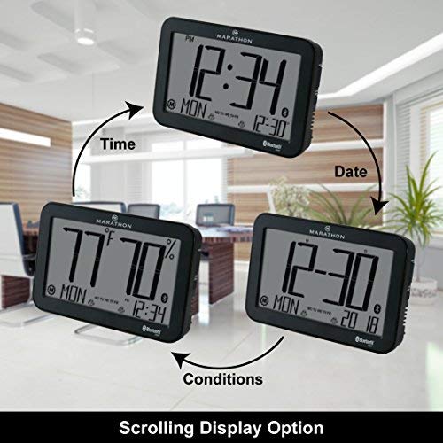 Marathon Bluetooth Controlled Designer Panoramic Wall Clock Self