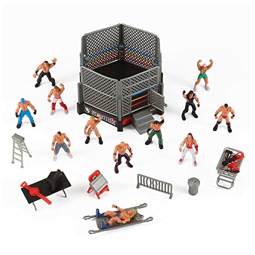 Liberty Imports Mini Wrestling Ring Playset with Figures & Accessories - Image 4