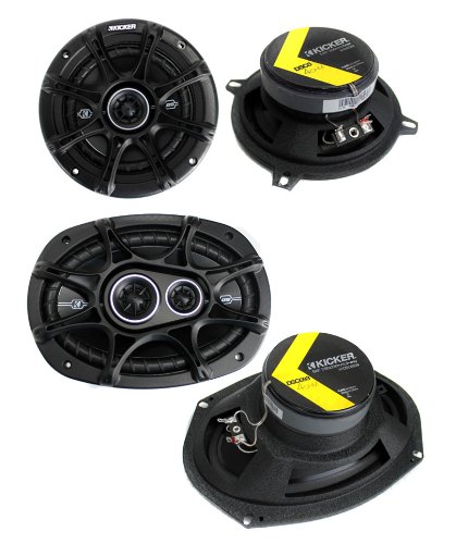 2) Kicker 41DSC54 5.25" 200W 2-Way + 2) 41DSC6934 6x9" 360W 