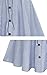 Allonly Women's A-Line High Waisted Button Front Drawstring Pleated Midi Skirt With Elastic Waist Knee Length Black Small   Medium