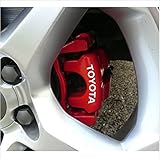 TOYOTA brake caliper decal 8pcs. set 65mm - 35mm (white)
