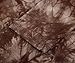 DJT Women's All Over Tie Dye Long Sleeve Asymmetrical Hem Tunic Medium Coffee