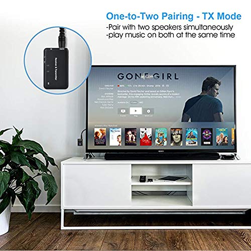 image for Sonmer 2 In 1 Bluetooth 4.1 Stereo Audio Transmitter and Receiver Audi