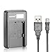 Neewer Micro USB Battery Charger for LP-E6 Rechargeable Battery and Canon EOS 5D Mark II III 5DS 6D 7D 60D 60Da 70D 7D Mark II III 80D Cameras