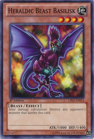 Yu-Gi-Oh! - Heraldic Beast Basilisk (CBLZ-EN013) - Cosmo Blazer - 1st Edition - Common
