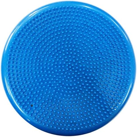 Zebratown Wobble Cushion - Stability Disk for Balance and Core Training - Get Stronger and Healthier - Balancing Trainer for Athletes or Beginners with a Pump (Blue)