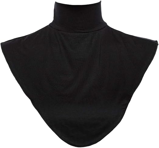 Stretchy Detachable Modal Turtleneck Dickey Collar - Black, as described: Amazon.co.uk: Clothing