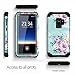 Galaxy S9 case,PIXIU Unique Hybrid Heavy Duty Shockproof Full Body Protective Case with Dual Layer Froral Cases for Samsung Galaxy s9 5.8 inch 2018 Released Peonies
