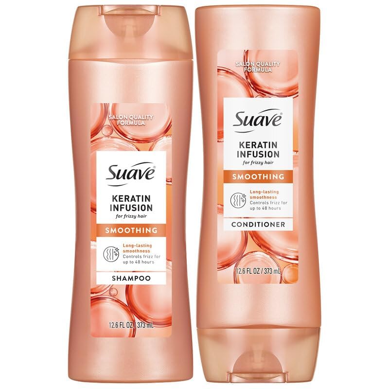 Suave Keratin Infusion Smoothing Shampoo and Conditioner, 12.6... 51Wd3ysW+ZL