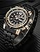 Tonnier Military Sports Man Watches Date&Week Stainless Steel Mens Watches,Rose Gold