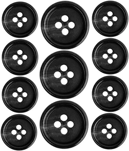 MisterShop, Dark Grey, Good Quality, Suit Buttons Set- 11 Pieces