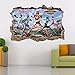 POWER RANGERS DINO SUPER CHARGE Smashed Wall Decal Removable Wall Sticker H207, Regular