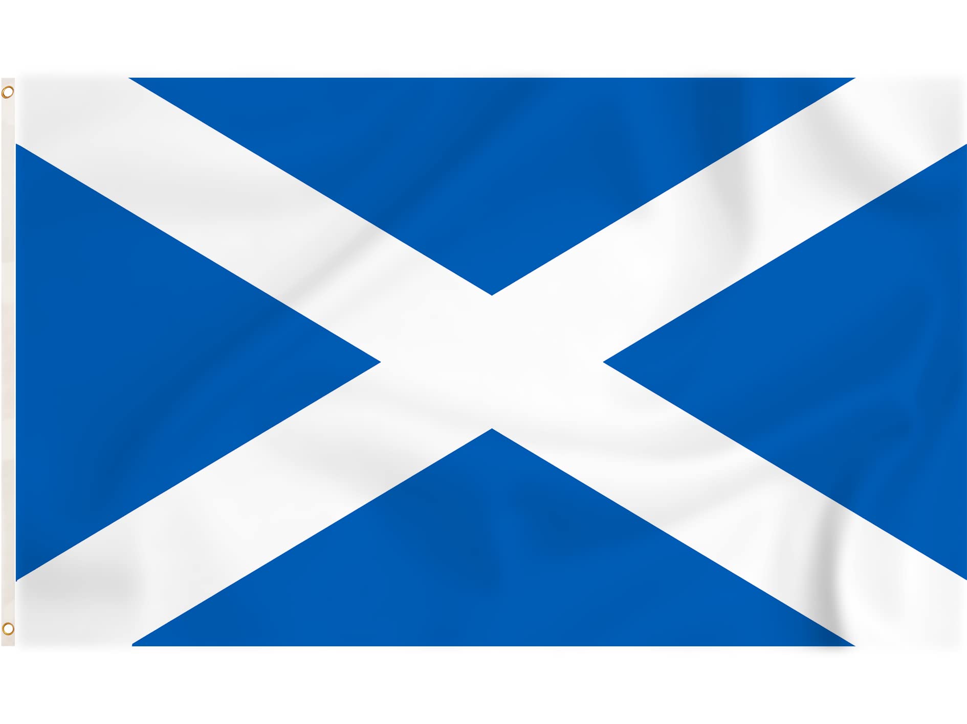 Storm&Lighthouse Scotland Flag Scottish Flags 5ft x 3ft with Eyelets St Andrews Cross Flag Burns Night