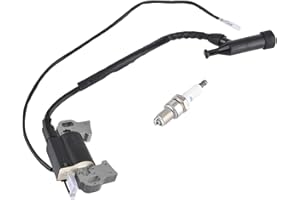 Cancanle Spark Plug and Ignition Coil Module for Honda GX240 GX270 GX340 GX390 8HP 11HP 13HP Engine
