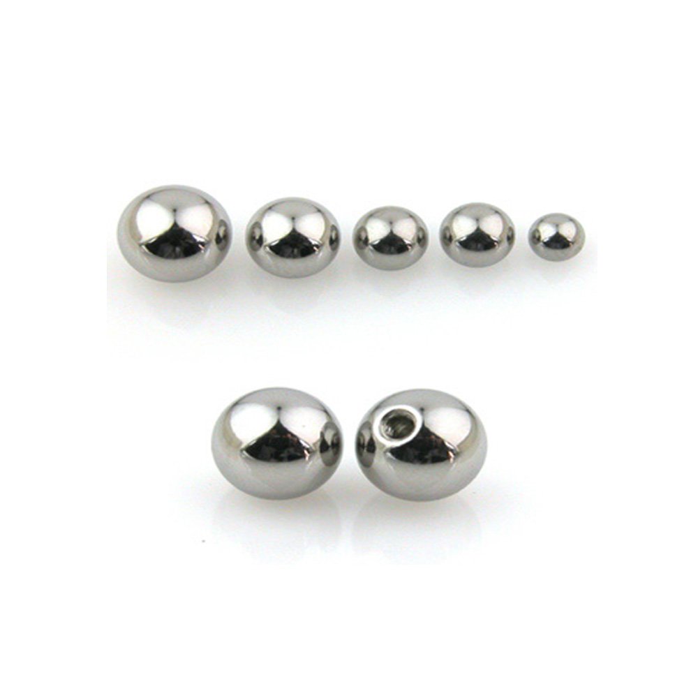 Palline Per Piercing In Acciaio Inox - Set 16 Pezzi, Misure 1.6mm E 1.2mm, Per Gioielli E Ricambi - Foto 8