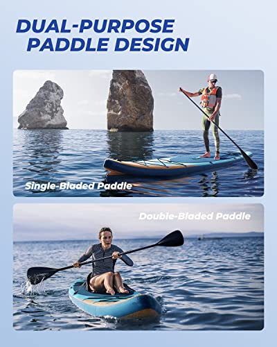 Valwix Inflatable Stand Up Paddle Board w/Electric Pump & Built-in Action Camera Mount Base, iSUP Paddleboard 350LBS Capacity