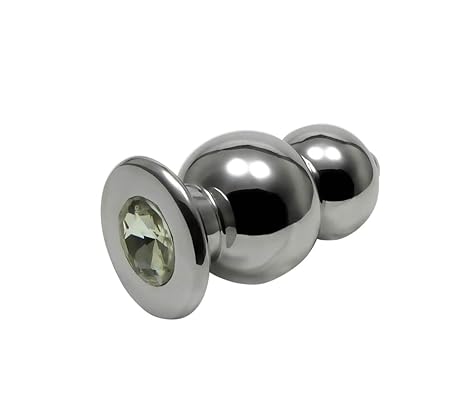 Double Buttplug Anal Trainer Edelstahl Metall Analplug Butt Plug Anal Plug Edelstahl Anal Sexspielzeuge für Männer und Frauen