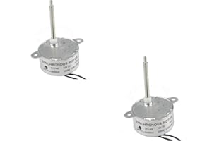 CHANCS TYC40 DC Synchronous Electric Motor 12V 5RPM Shaft 4.6cm Small Gear Motor (2PCS)