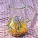 NOVICA Hand Blown Confetti Bottom Glass Pitcher, 87 Oz, 'Confetti Festival'