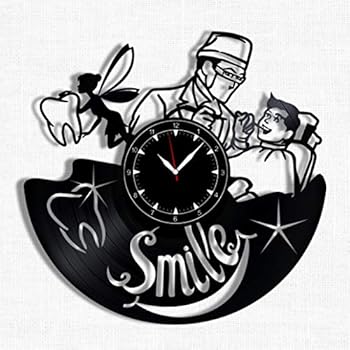 Dentist Vinyl Record Clock - Wall Clock Dentist - Best Gift for Dentist Lover - Original Wall Home Decor