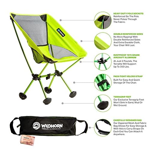 terralite portable camp chair