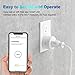 Mini Wi-Fi Smart Plug Works with Alexa Google Home and IFTTT, No Hub Required, Smart Socket with Timer Function, FCC ROHS Listed (1 Pack)