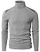 H2H Mens Slim Fit Turtleneck Pullover Sweaters Basic Tops Knitted Thermal