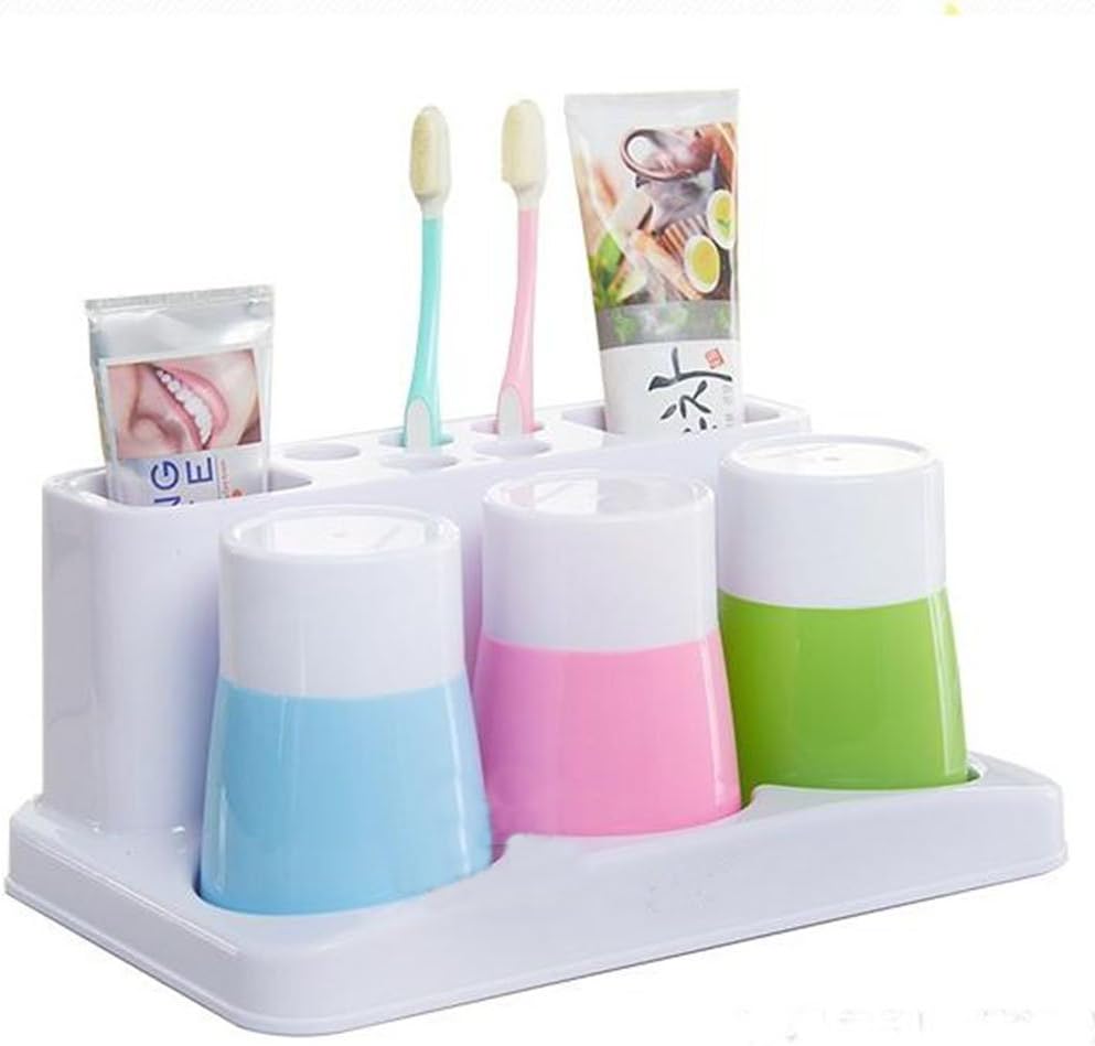 Eslite Toothbrush Toothpaste Holder Stand for Bathroom Storage Organizer: Home & Kitchen