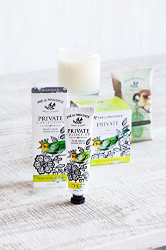 Pre de Provence Private Collection Fragrant Candle - Eucalyptus and Mint