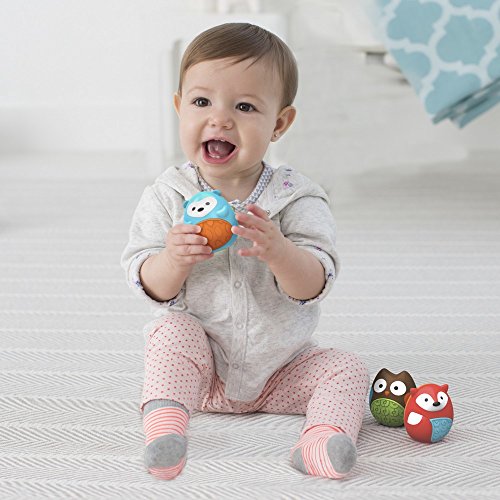 skip hop baby musical toys: explore & more egg shaker trio, 3 piezas