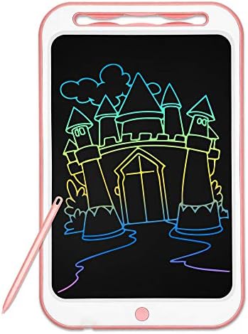 Richgv LCD Writing Tablet, 12 Inch Colorful Digital Ewriter Electronic Graphics Tablet Portable Mini Board Handwriting Pad Drawing Tablet with Memory Lock Suitable for Kids Home School Office Pink