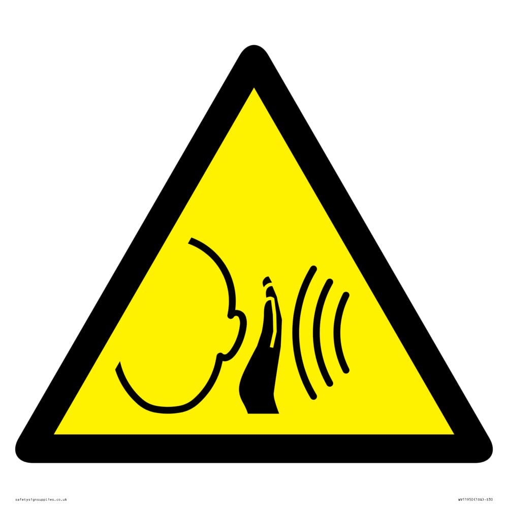 W038 Warning: Sudden loud noise Sign - 300x300mm - S30 — image 1