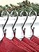 Haute Decor Stocking Scrolls Stocking Hanger - 4 Pack Holly Embossed (Pewter) - Christmas Stocking Holder for Various Mantel Sizes, Including Large
