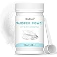 Godora DTF Powder White Digital Transfer Hot Melt Adhesive, DTF PreTreat Transfer Powder for Black or Dark Colored Garments,