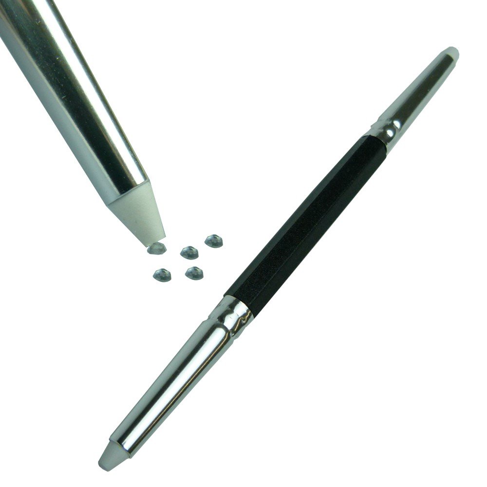 GS Nails Picker Upper + 50 Rhinestones Nail Art Rhinestone Applicator Tool...