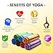 Yes4All Thick Yoga Mat with Carrying Strap – High Density Foam Yoga Mat – 1/2 inch Extra Thick and 72-inch Long Exercise Yoga Mat (Orange)