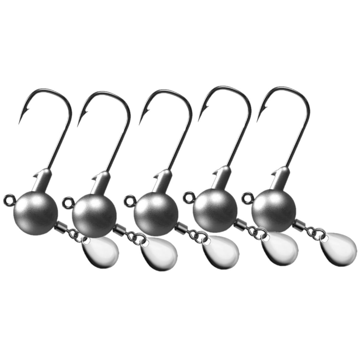 HOUSON 5PCS fishing hook for Fishing,carbon steel Hook Fishing Hook Set Jig Fishing Hooks with barbs for sea fish