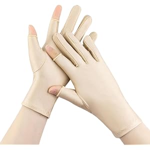 Breathable UV Protection Fingerless Gloves for Sensitive Skin Cooling Summer Sun Protection Gloves Breathable Summer Outdoor